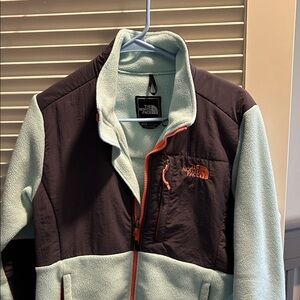 The North Face Light Green and Black Jacket